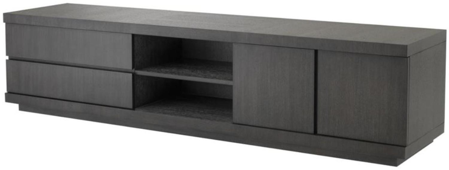 EICHHOLTZ TV Cabinet Crosby Charcoal Oak Bild 1