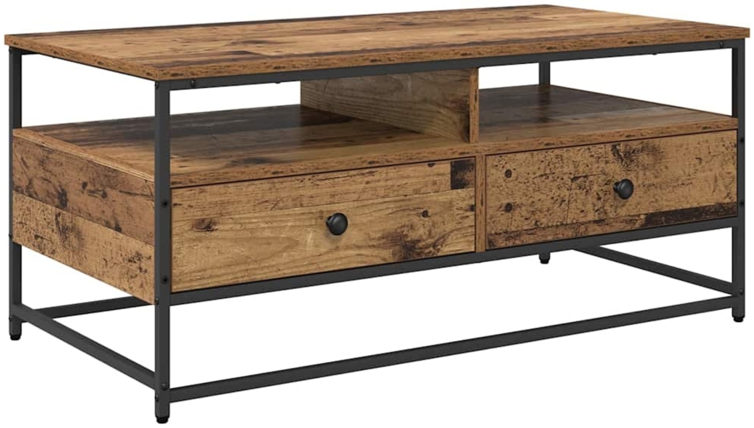 vidaXL Couchtisch Altholz 100 x 51 x 45 cm Holzwerkstoff 882764 Bild 1