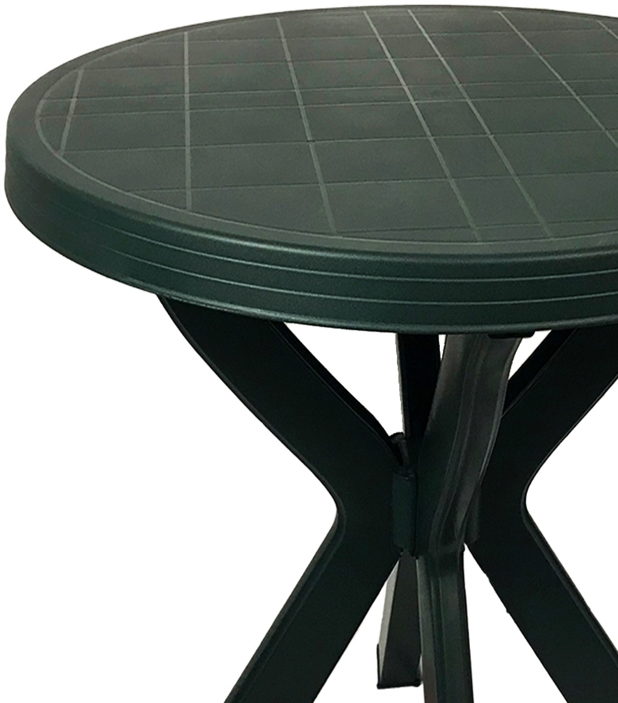 Gartentisch Balkontisch Bistrotisch Tisch Rund Grün Don Ø70xH72cm Bild 1