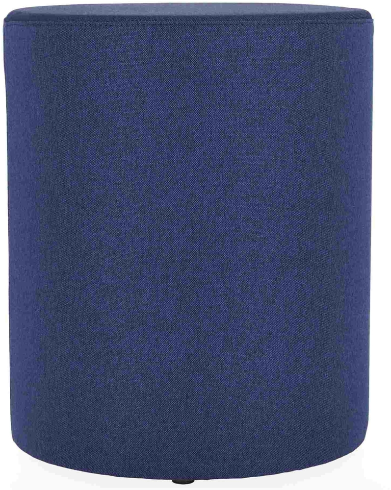 Pouf Rondo, Polyester Blau, 40x40x48 cm Bild 1