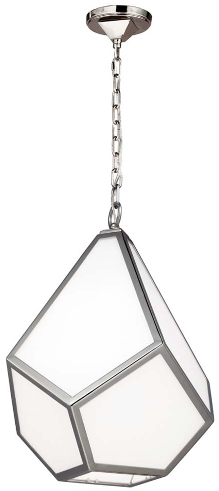 Pendellampe, Deckenleuchte, Acryl Stahl, Nickel, D 34,3 cm Bild 1