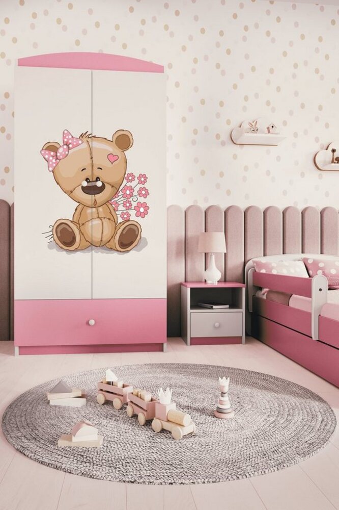 Bjird Kinderkleiderschrank Kleiderschrank Babydreams (4 Einlegeböden und Schublade) 175 x 90 x 52 cm Bild 1