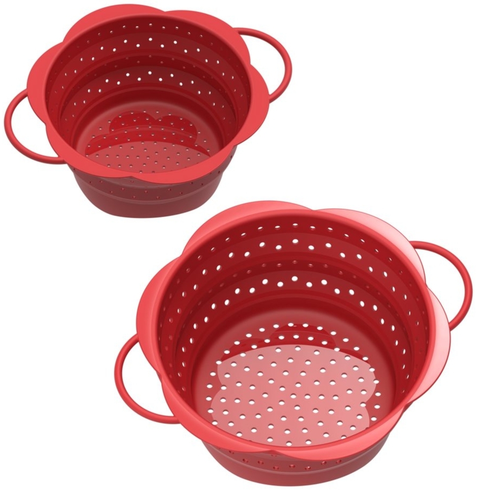 Kochblume Kochbesteck-Set Sieb L + Sieb S - 2-tlg. - rot Bild 1