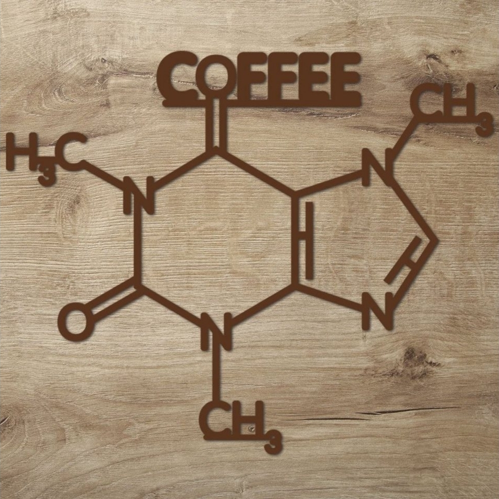 Namofactur 3D-Wandtattoo 'Coffee' aus Holz Wandbild Kaffee Caffé Wanddeko Café Dekoration, außergewöhnliches Geschenk Coffee Junkie, but first coffee Holzkunst Bild 1