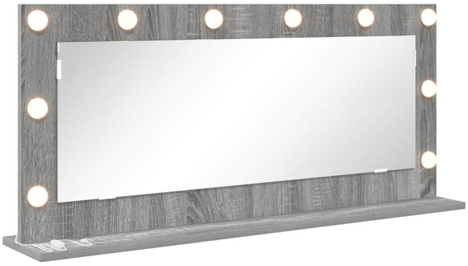 vidaXL Waschtischspiegel mit Spiegel Graues Sonoma 100 x 45 x 18 cm 868330 Bild 1