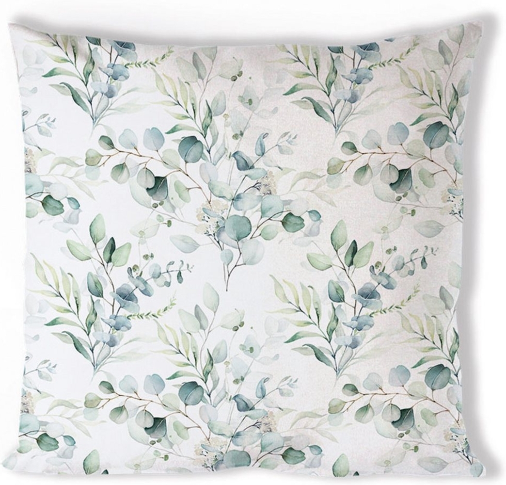 Ambiente® Dekokissen Eucalyptus all over, Dekokissen Kissenbezüge ohne Füllung Baumwolle 40x40 cm Bild 1