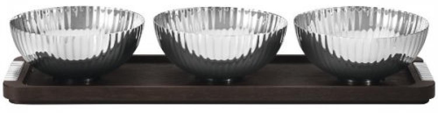 Georg Jensen Schalen auf Holz-Tablett Bernadotte (4-teilig) 10018216 Bild 1