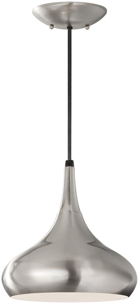 Elstead Lighting Beso 1-Light Medium Pendelleuchte Stahl gebürstet 27cm E27 Bild 1