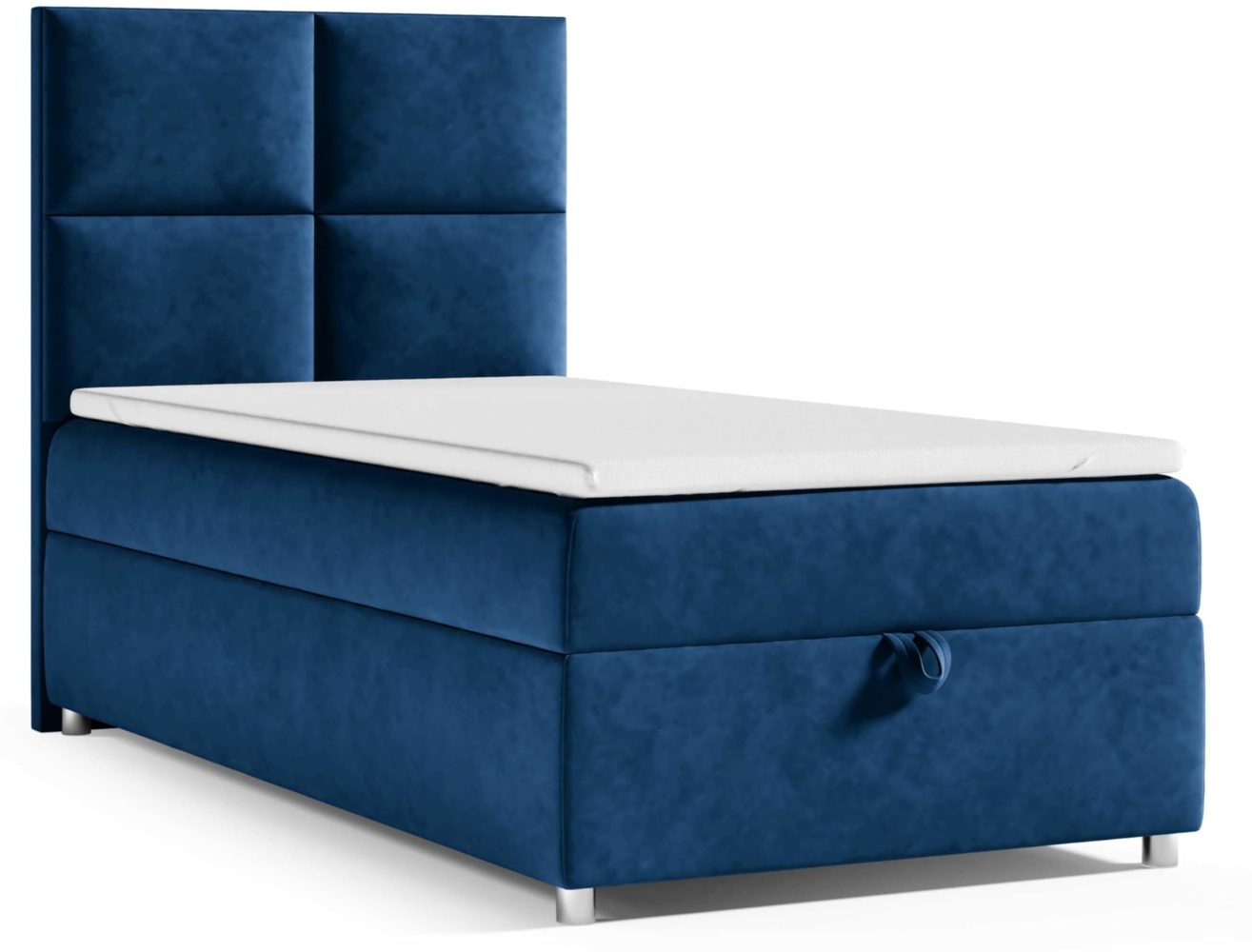 Best for Home Boxspringbett K2 SINGLE mit Bettkasten (Blau 70x200) Bild 1