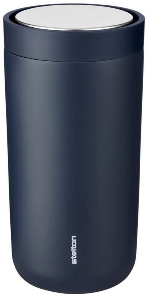 Stelton Thermobecher To Go Click, Edelstahl, Kunststoff, Soft Deep Ocean, 400 ml, 685-44 Bild 1