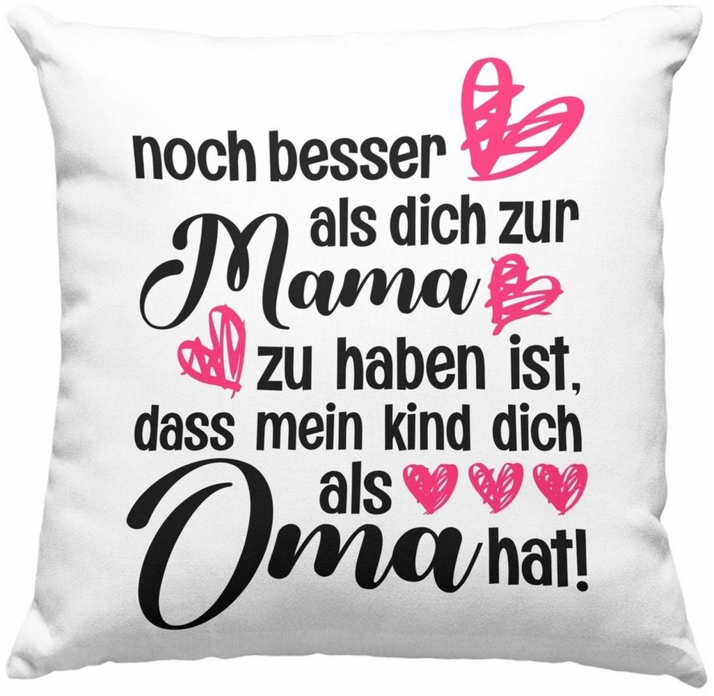 Trendation Dekokissen Trendation - Muttertag Kissen Geschenk für Mama und Oma Dekokissen mit Bild 1