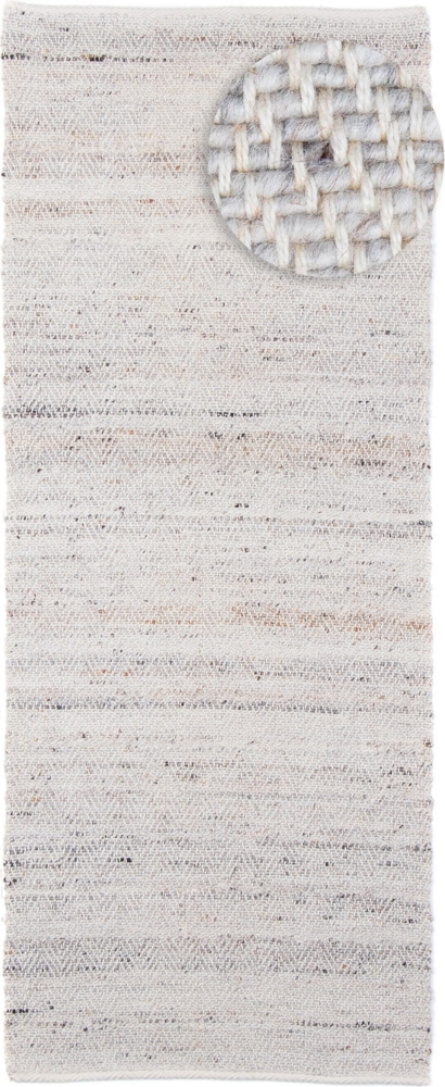 Morgenland Kelim Teppich - Trendy - Dream - läufer - 200 x 80 - Silber Bild 1