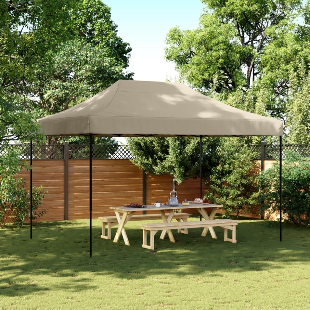 vidaXL Partyzelt Faltbar Pop-Up Taupe 410 x 279 x 315 cm 4005010 Bild 1