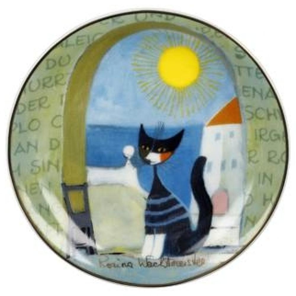 Goebel Miniteller Rosina Wachtmeister - Il gatto e il mare, Dekoteller, Teller, Fine Bone China, Bunt, 10 cm, 66860981 Bild 1