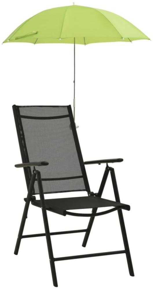 vidaXL Sonnenschirme für Campingstühle 2 Stk. Grün 105 cm 47935 Bild 1