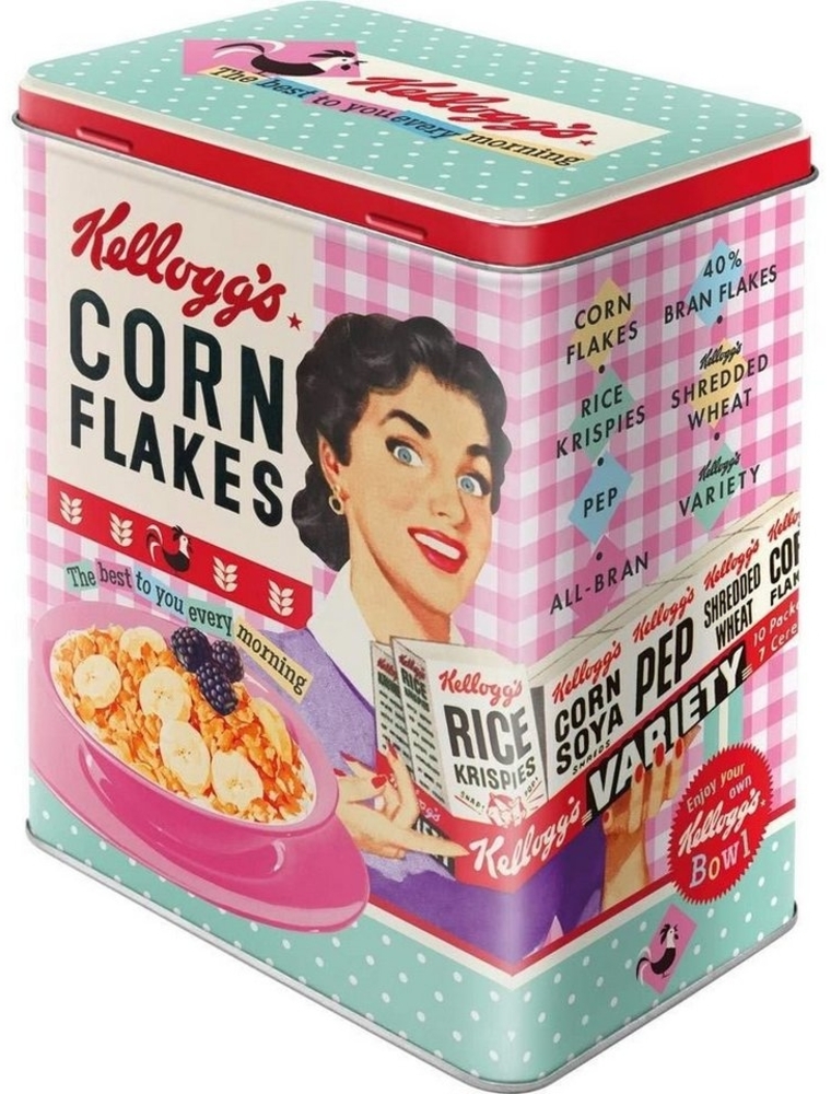Nostalgic-Art Vorratsdose Kaffeedose Blechdose - Kellogg's Happy Hostess Bild 1