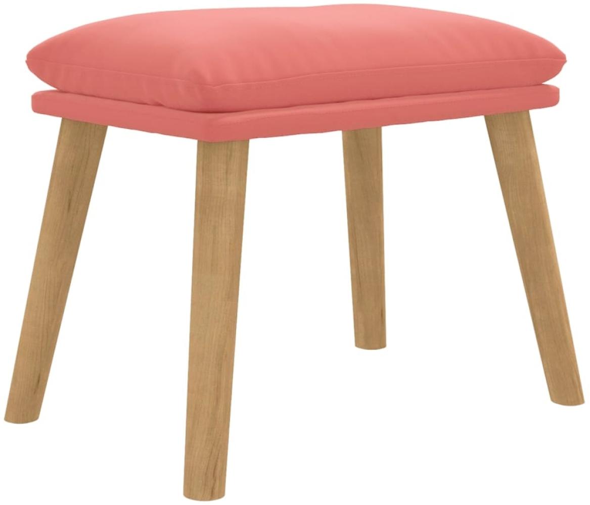 vidaXL Fußhocker Rosa 45 x 29,5 x 39 cm Samt [341439] Bild 1