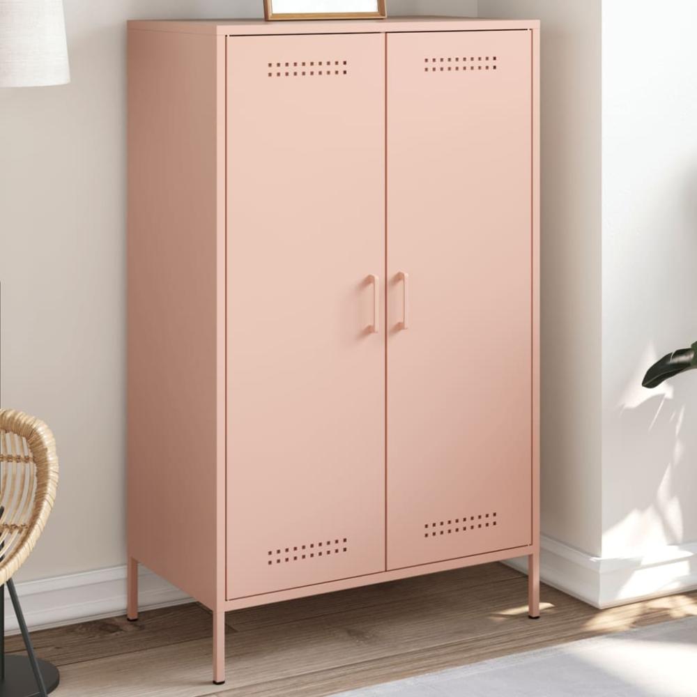 vidaXL Highboard Rosa 68x39x113 cm Stahl 842965 Bild 1