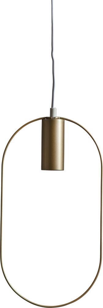 Hängeleuchte "Shape", E27, gold, Kabel weiß Bild 1
