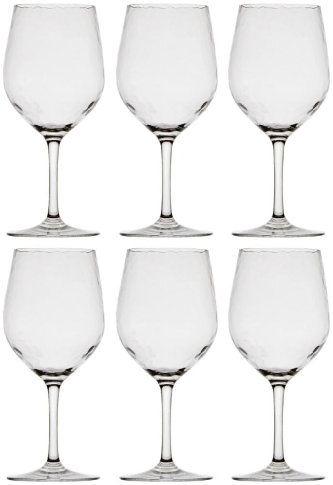 Wein Glas Set 6 Stück, unzerbrechlich - hammered Bild 1