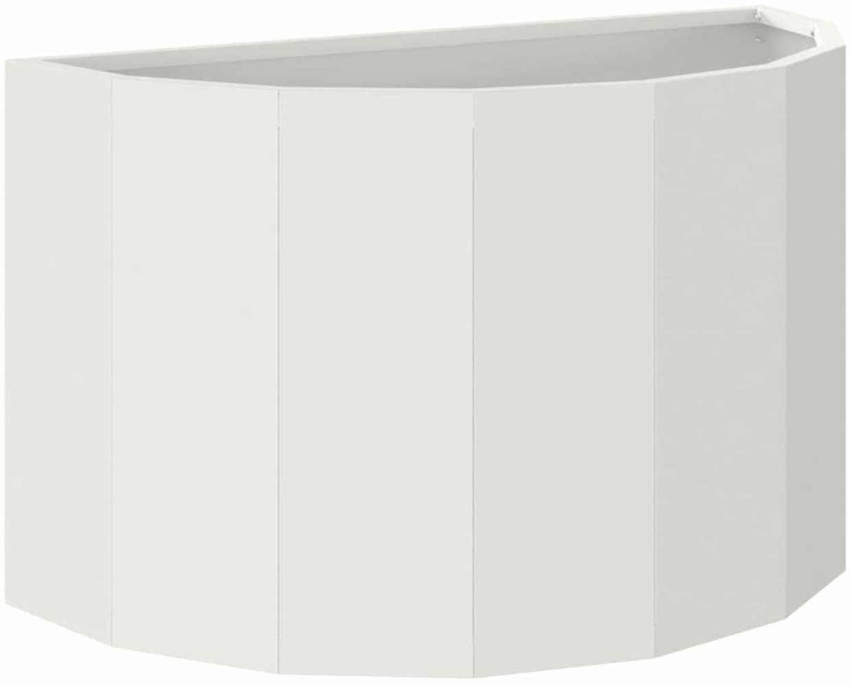 vidaXL Pflanzkübel Weiß 60 x 30 x 35 cm Stahl 883697 Bild 1