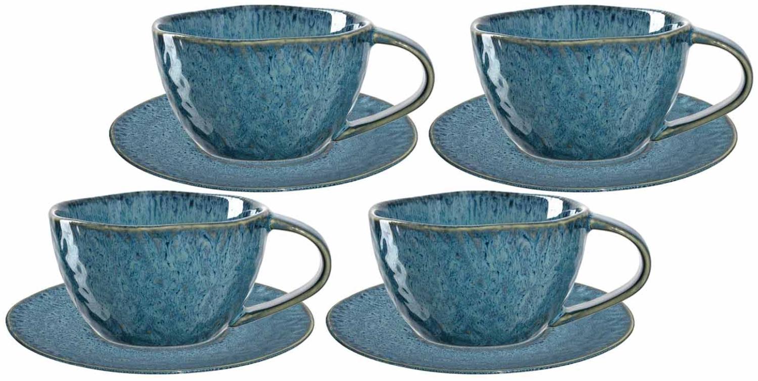 Leonardo MATERA Cappuccino Set blau 8-teilig Bild 1