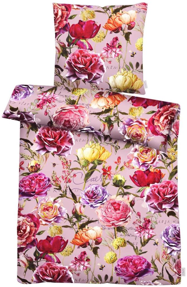 Apelt Mako-Satin Bettwäsche Romy rose|155x220 cm + 80x80 cm Bild 1