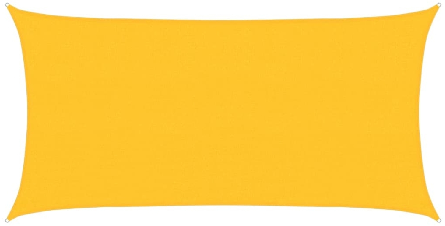 vidaXL Sonnensegel 160 g/m² Rechteckig Gelb 2x3,5 m HDPE 311558 Bild 1