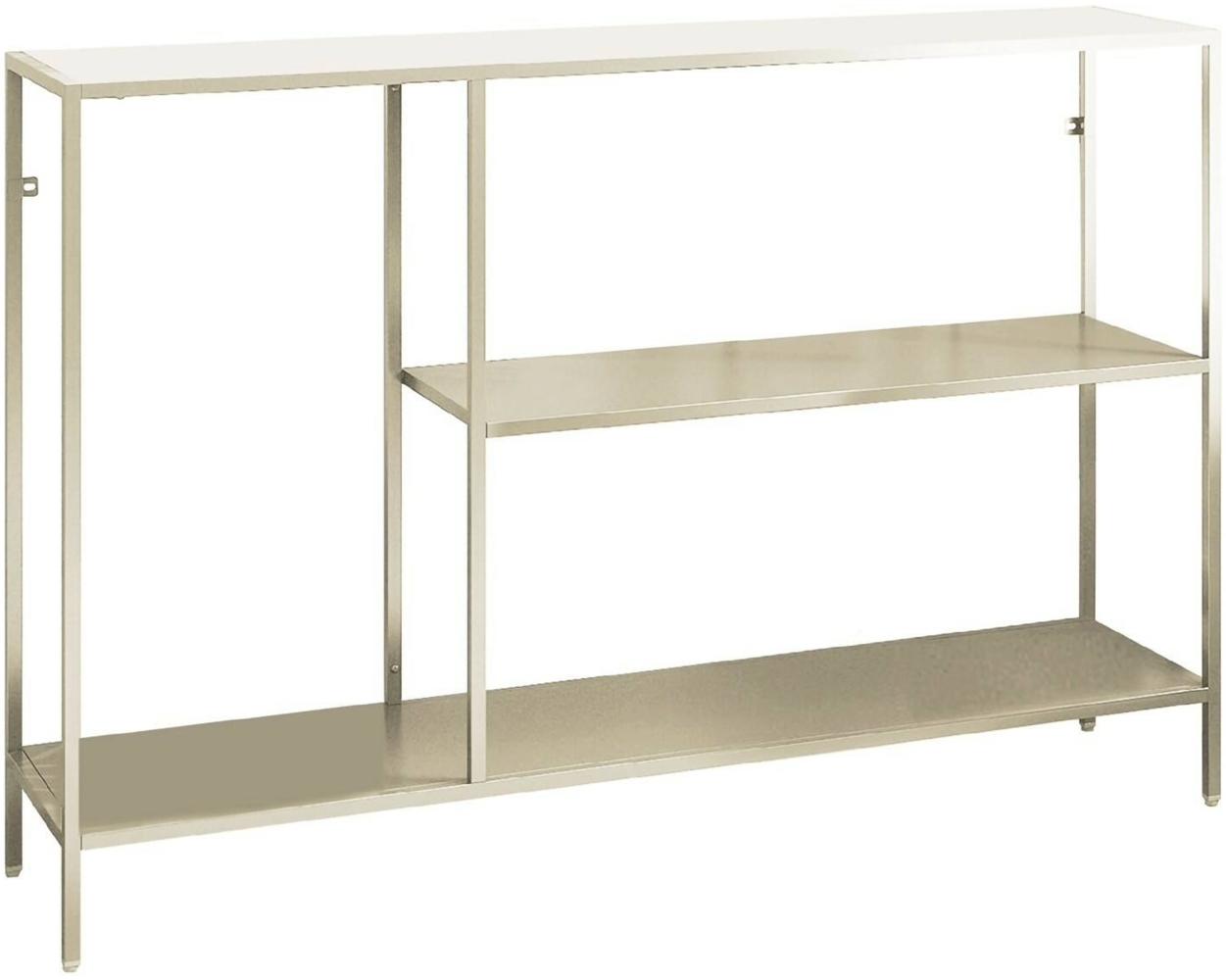 Dmora Konsolentisch Vaprio, Tisch, Eingangskonsole, Regal, 120x30 h80 cm, Sahne Bild 1