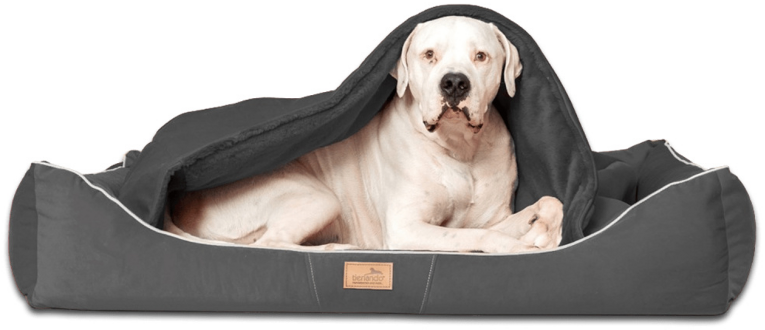 RUDOLPH Orthopädisches Hundebett, inkl. Schonbezug - 100x90cm, 02 Graphit Bild 1