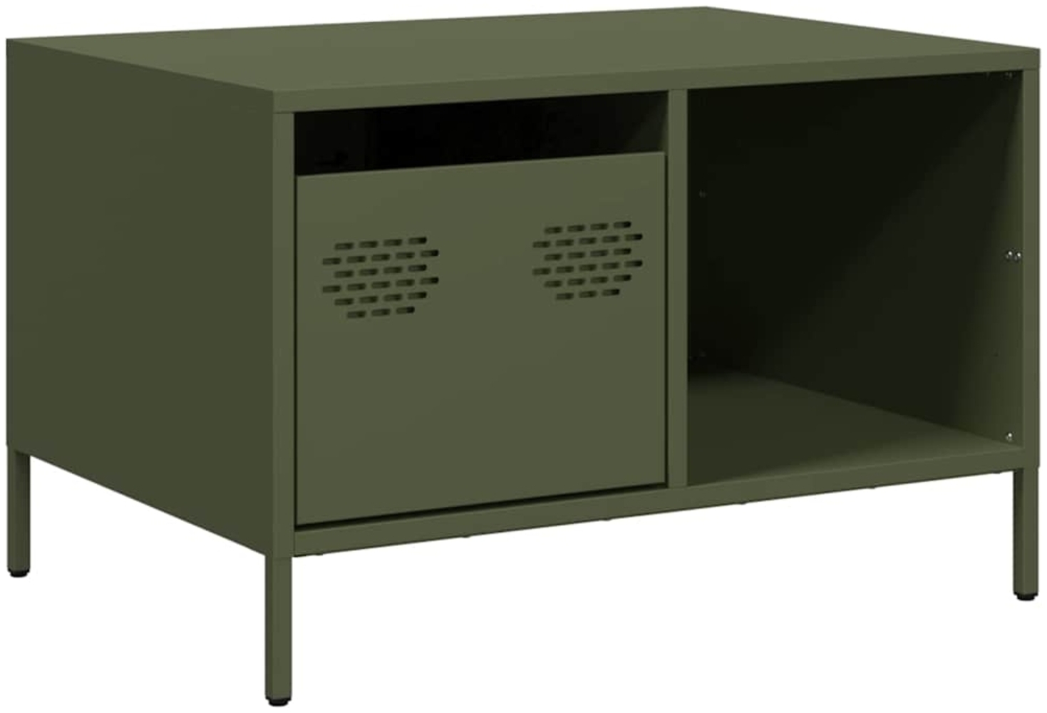 vidaXL Couchtisch Olivgrün 68,5x50x43,5 cm Kaltgewalzter Stahl 851284 Bild 1