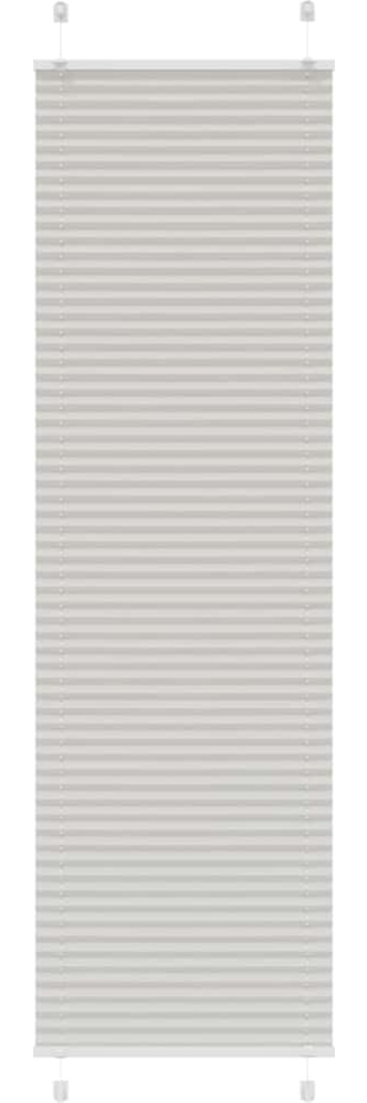 vidaXL Plissee Hellgrau 65x200 cm Stoffbreite 64,4 cm Polyester 4015357 Bild 1