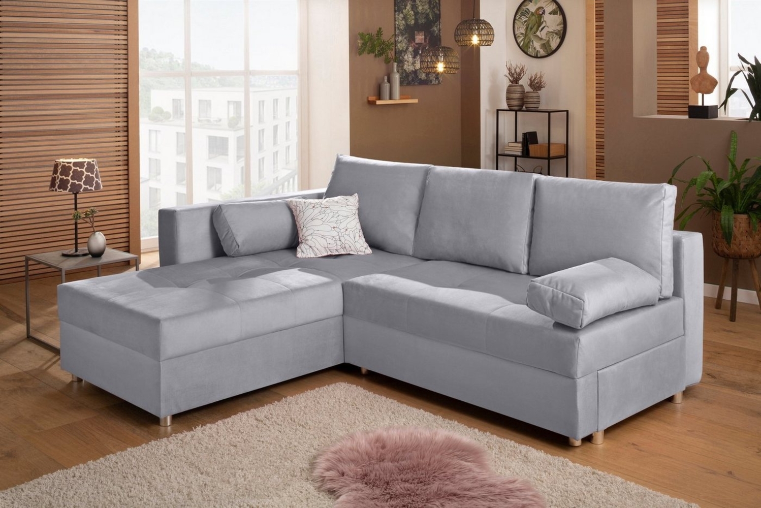 Home affaire Ecksofa Italia L-Form, mit Bettfunktion und Bettkasten, Federkern-Polsterung Bild 1