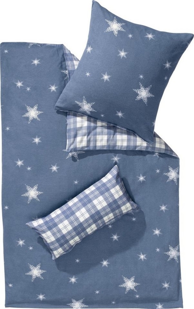 Dormisette Bettwäsche Wendebettwäsche, Biber, Karo Bild 1