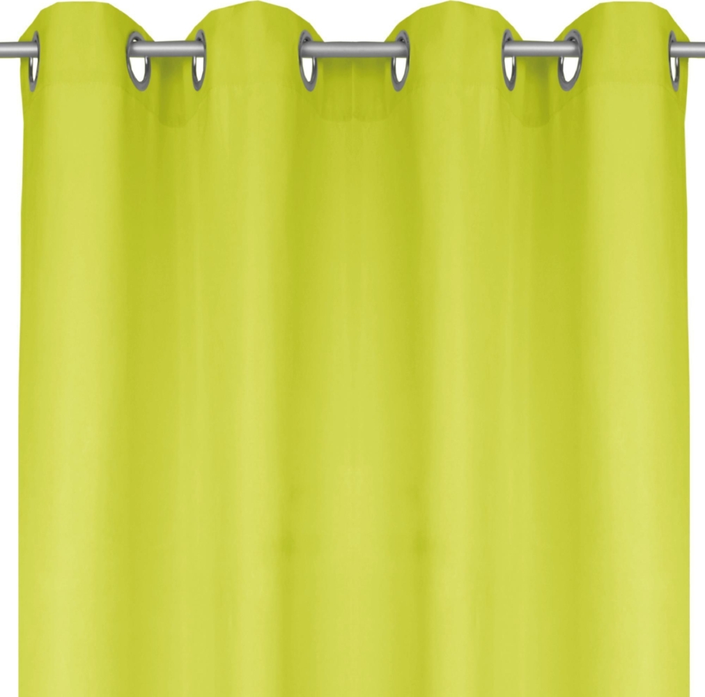 Bestlivings Blickdichte Grüne Gardine mit Ösen in 140x145 cm ( BxL ), in vielen Größen und Farben Bild 1