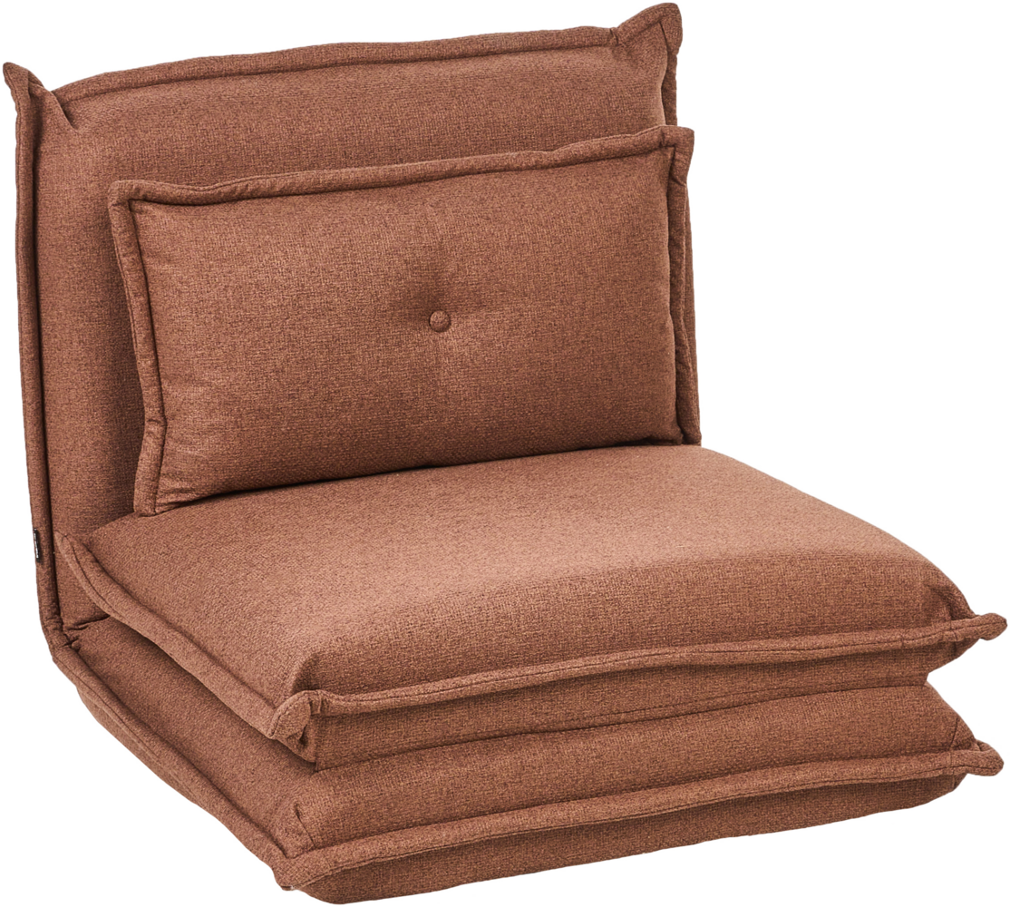 1-Sitzer Schlafsofa DELLEN Stoff Braun Bild 1