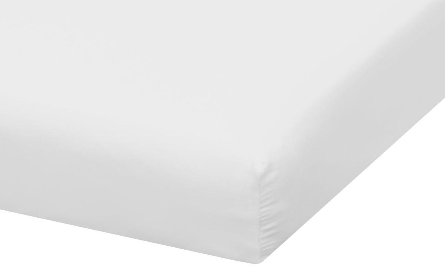 Traumschlaf Zwirn Jersey Boxspring Spannbetttuch für Topper Premium|180x200 - 200x220 cm| weissTraumschlaf Zwirn Jersey Boxspring Spannbetttuch für Topper Premium Bild 1