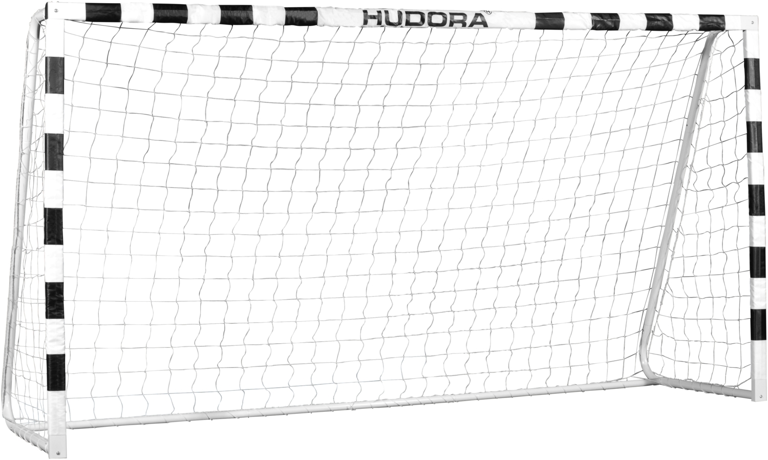 Hudora 'Stadion' Fußballtor, Aluminium weiß / schwarz, 300x160 cm Bild 1