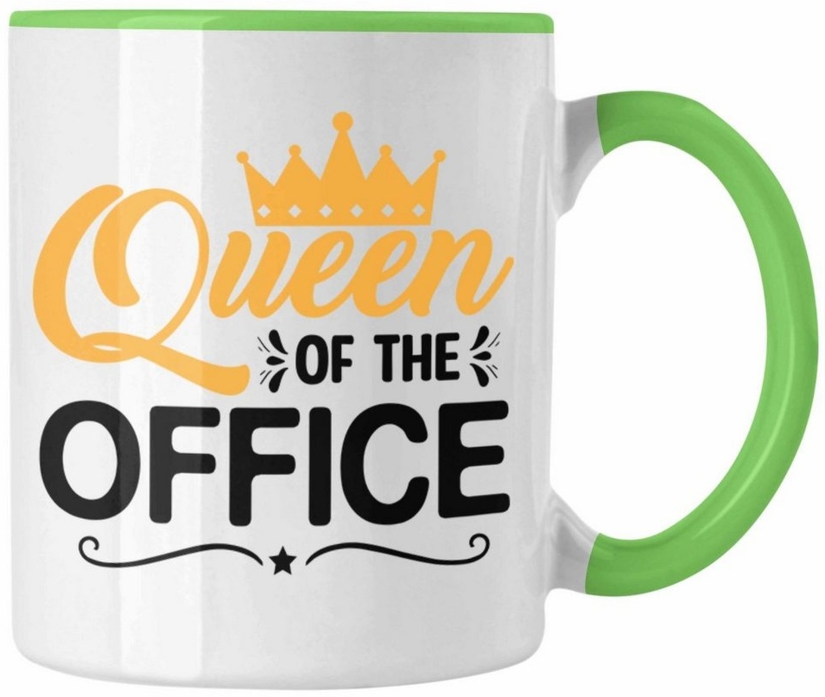 Trendation Tasse Trendation - Queen Of The Office Tasse Geschenk Kollegin Chefin Gesche Bild 1