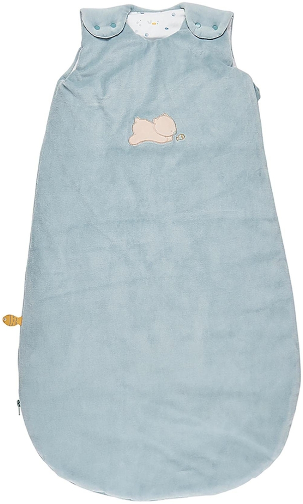 Nattou Babyschlafsack für Herbst und Winter aus Baumwolle, TOG 2. 5, Ca. 90 cm, 6-24 Monate, Romeo, Jules und Sally, Dunkelblau Bild 1