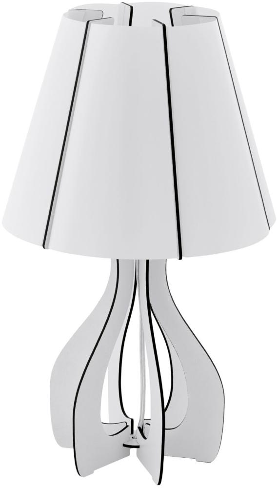 Eglo 94947 Tischleuchte Cossano in weiß 1X40W H:45 Ø25,5cm mit Schalter Bild 1