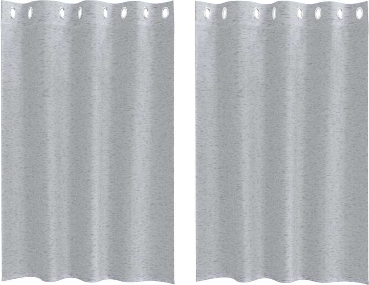 vidaXL Voile-Vorhang 2 pcs Dunkelgrau 140 x 140 cm Polyester 4108002 Bild 1