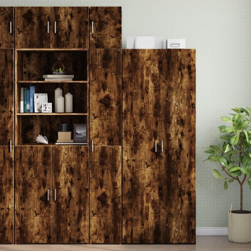 vidaXL Hochschrank Schmal Räuchereiche 30x42,5x225 cm Holzwerkstoff 3281263 Bild 1