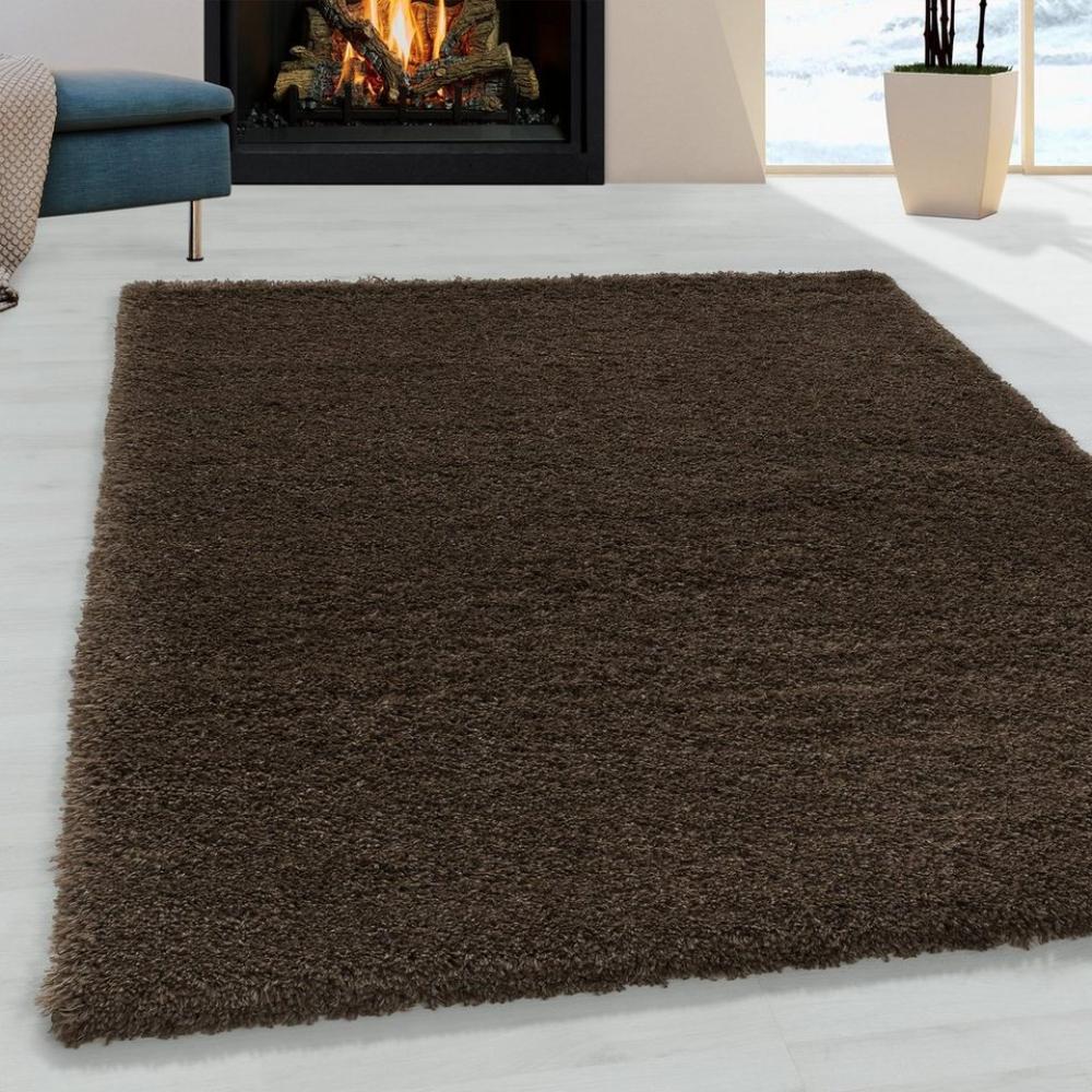 Giancasa Hochflor-Teppich kuschelweicher Langflorteppich, Uni Shaggy - supersoft, Höhe: 50 mm, Wohnzimmer Esszimmer Schlafzimmer Bild 1