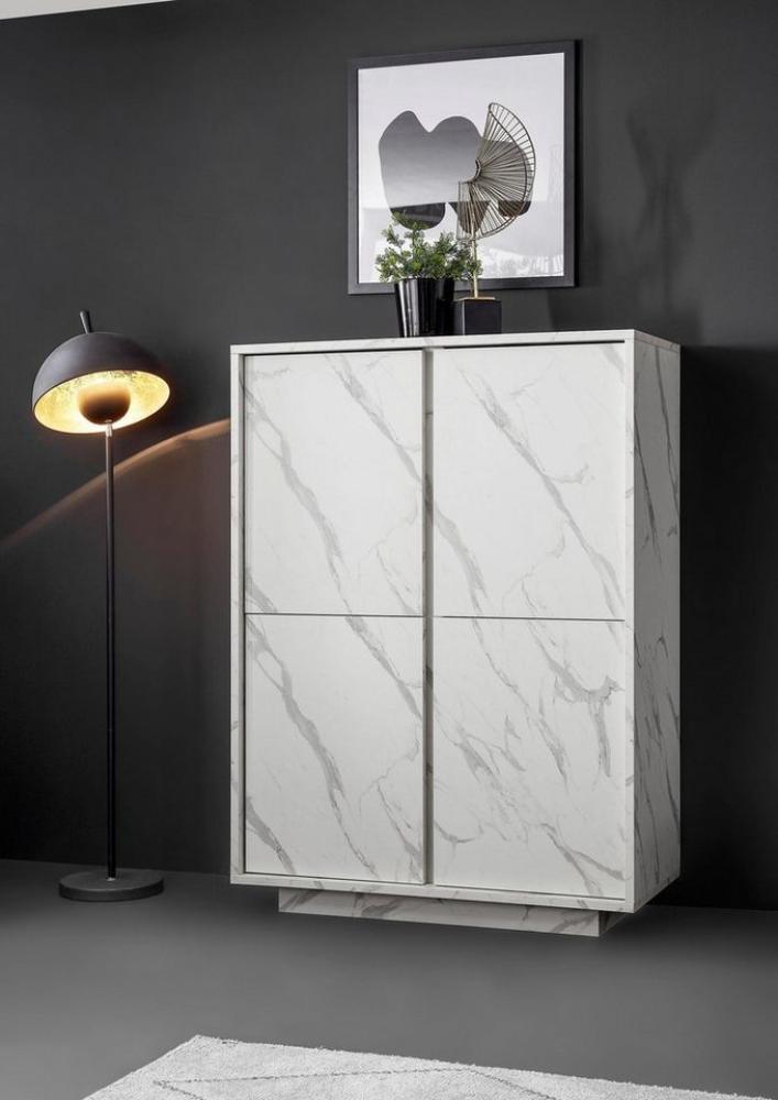 INOSIGN Highboard Carrara, grifflos Bild 1