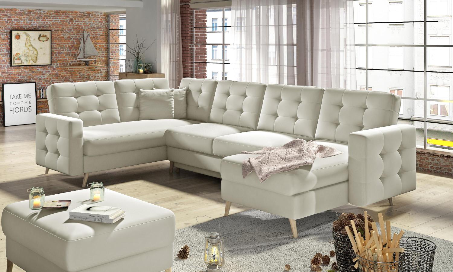 Wohnideebilder Asgard U Beige Ecksofas & Eckcouches AsdU_09 Bild 1