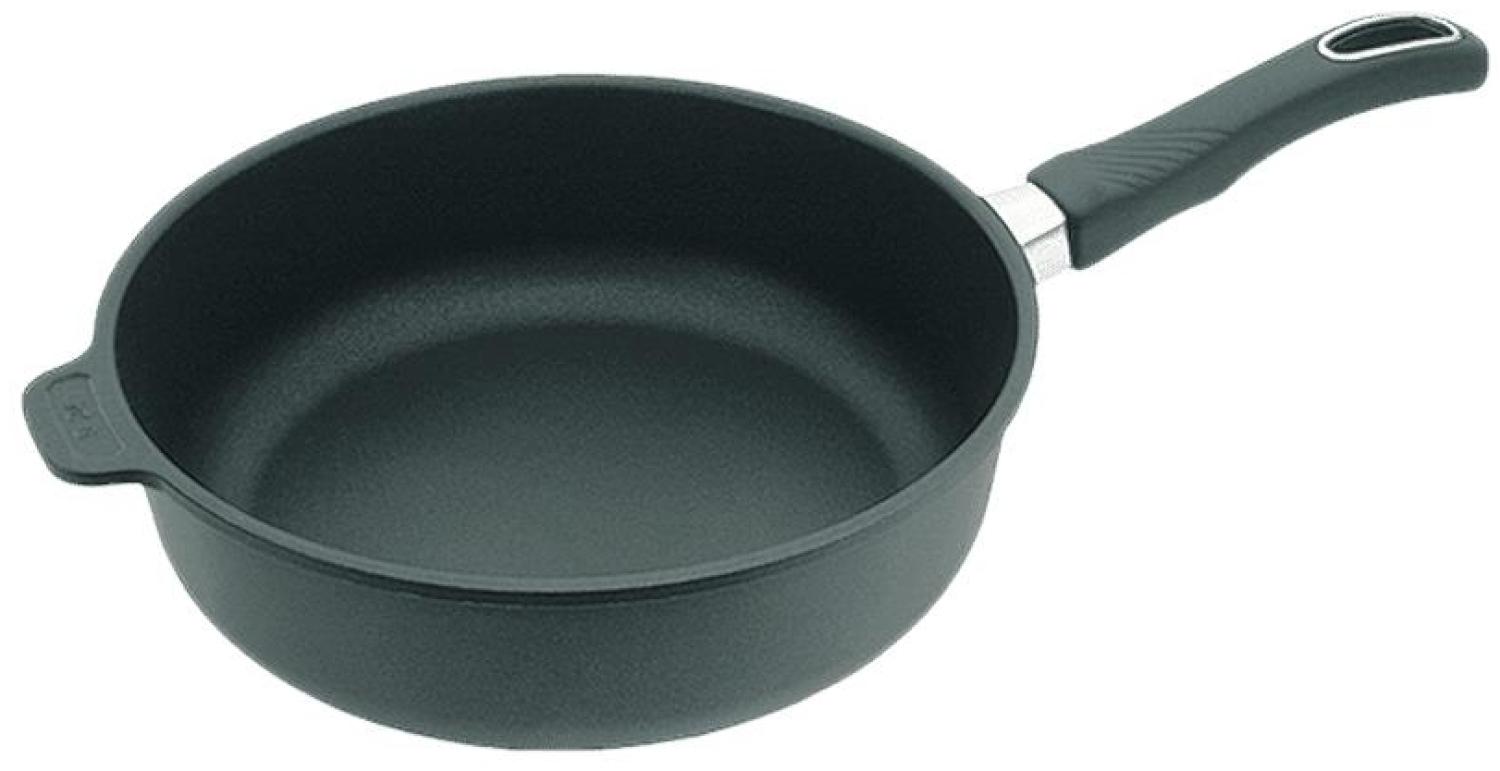 Gastrolux Guss Hochrand Bratpfanne mit Stiel, D=24cm, H=7cm mit Induktion 17224B Bild 1