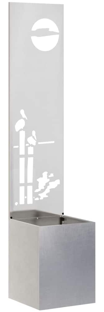 vidaXL Garten Sichtschutz-Leinwand Silber 32 x 140 cm Edelstahl 876403 Bild 1