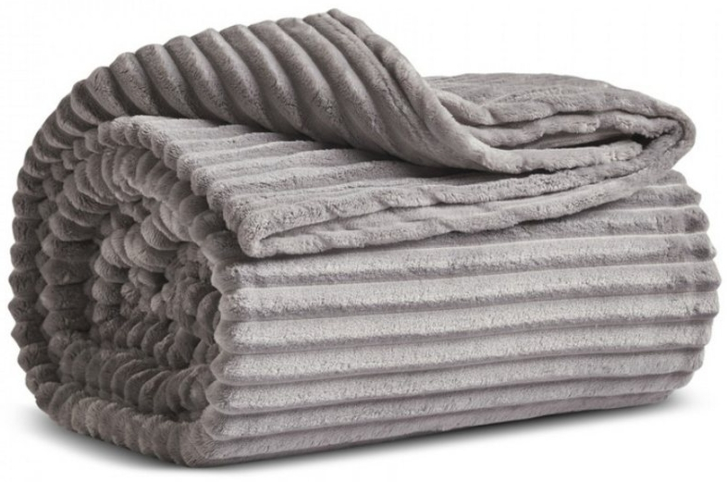 Karaca Tagesdecke Karaca Ruby Stripe Wellsoft Einzel Decke Tagesdecke Grau Bild 1