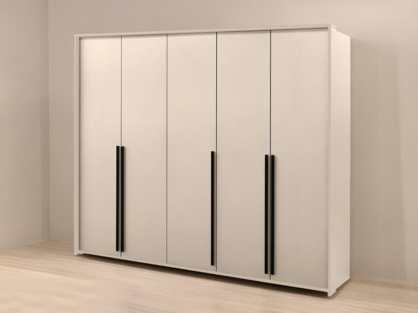 Compleo Kleiderschrank geräumige Garderobe für den Flur, Modern design GOLDAS Verfügbare Farben - Weiß, Grün und Beige Bild 1